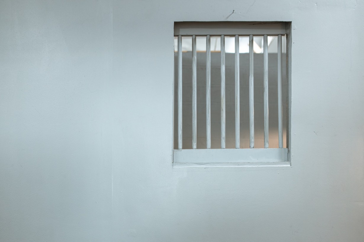 A representation of the confined living conditions over which the visitor is required to lord
