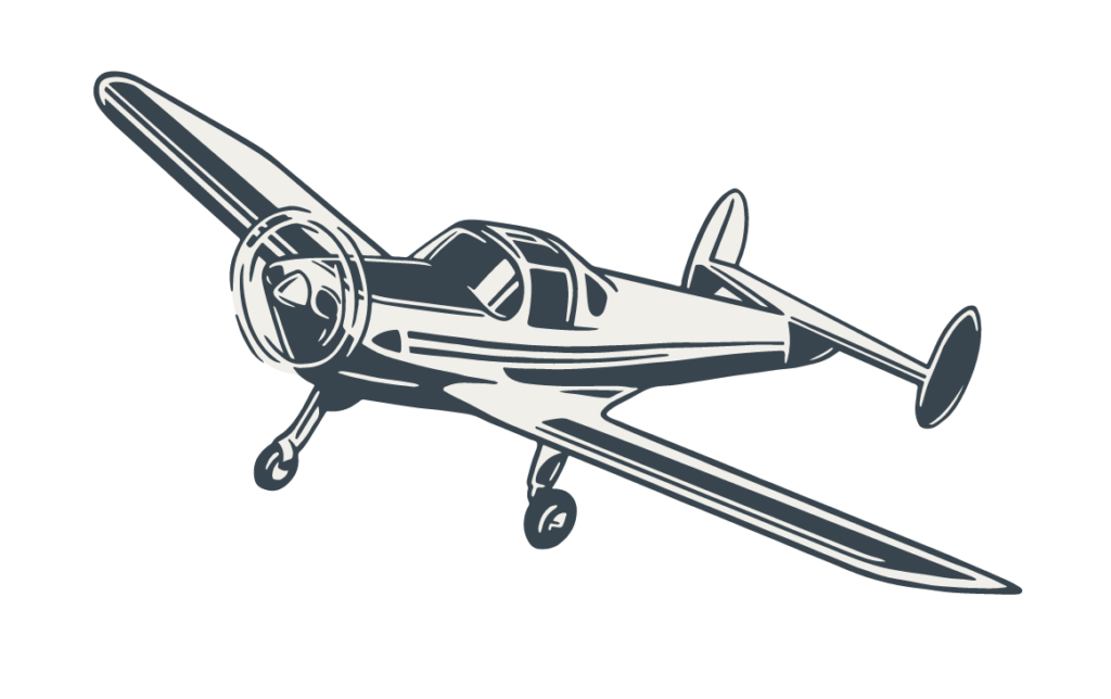 An example of general aviation: the Ercoupe 415-D in flight.